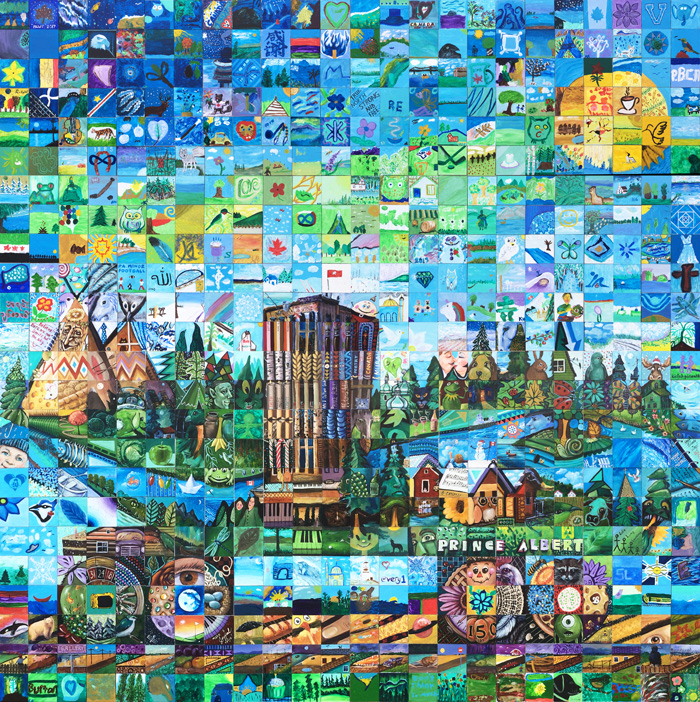 Prince Albert Saskatchewan Canada 150 mural