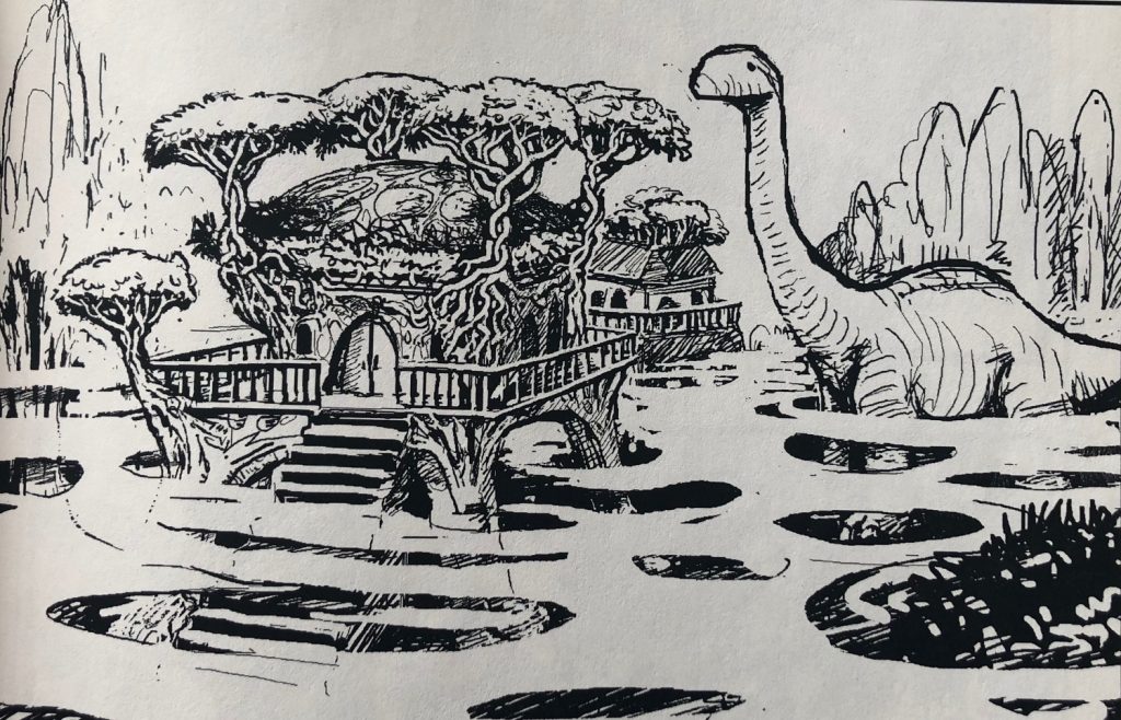 Long Neck Detail from Land of Nod Sketchbook