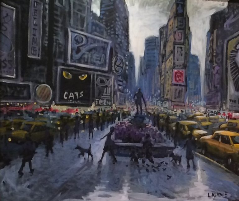 Cats Time Square live art