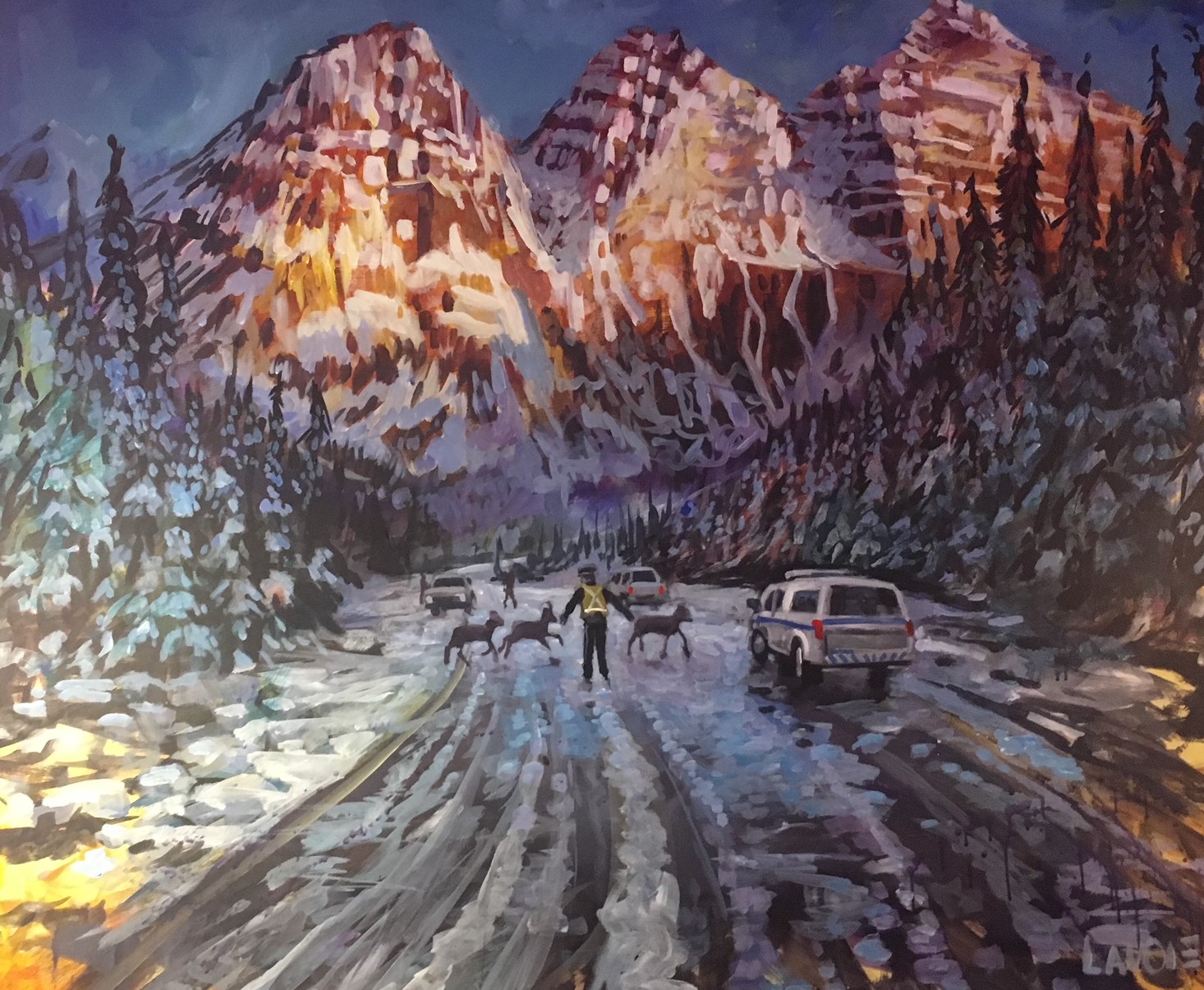 Rocky Mountain rescue live art